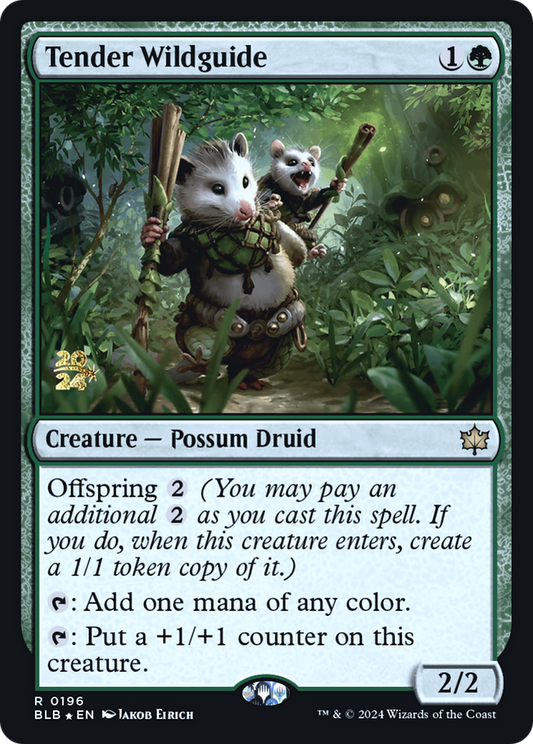 Tender Wildguide (0196) (Prerelease) - Foil