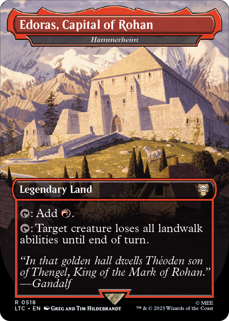 Edoras, Capital of Rohan [Hammerheim] (0518) (Borderless) - Silver Foil