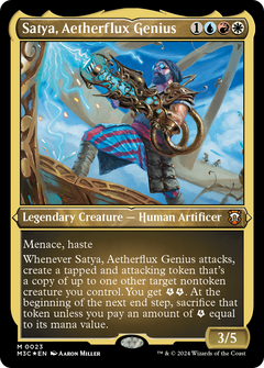 Satya, Aetherflux Genius (0023) - Foil Etched