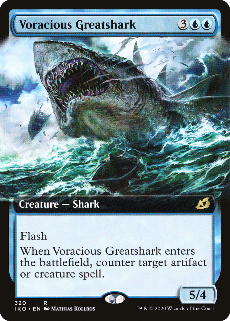 Voracious Greatshark (320) (Extended Art) - Foil