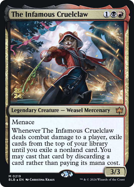 The Infamous Cruelclaw (0219) (Prerelease) - Foil