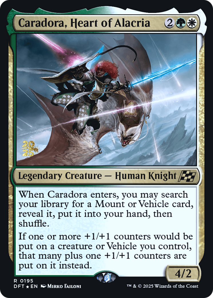 Caradora, Heart of Alacria (0195) (Prerelease) - Foil