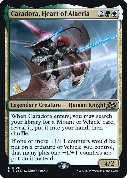 Caradora, Heart of Alacria (0195) (Prerelease) - Foil