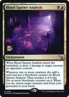 Blood Spatter Analysis (0189) (Prerelease) - Foil