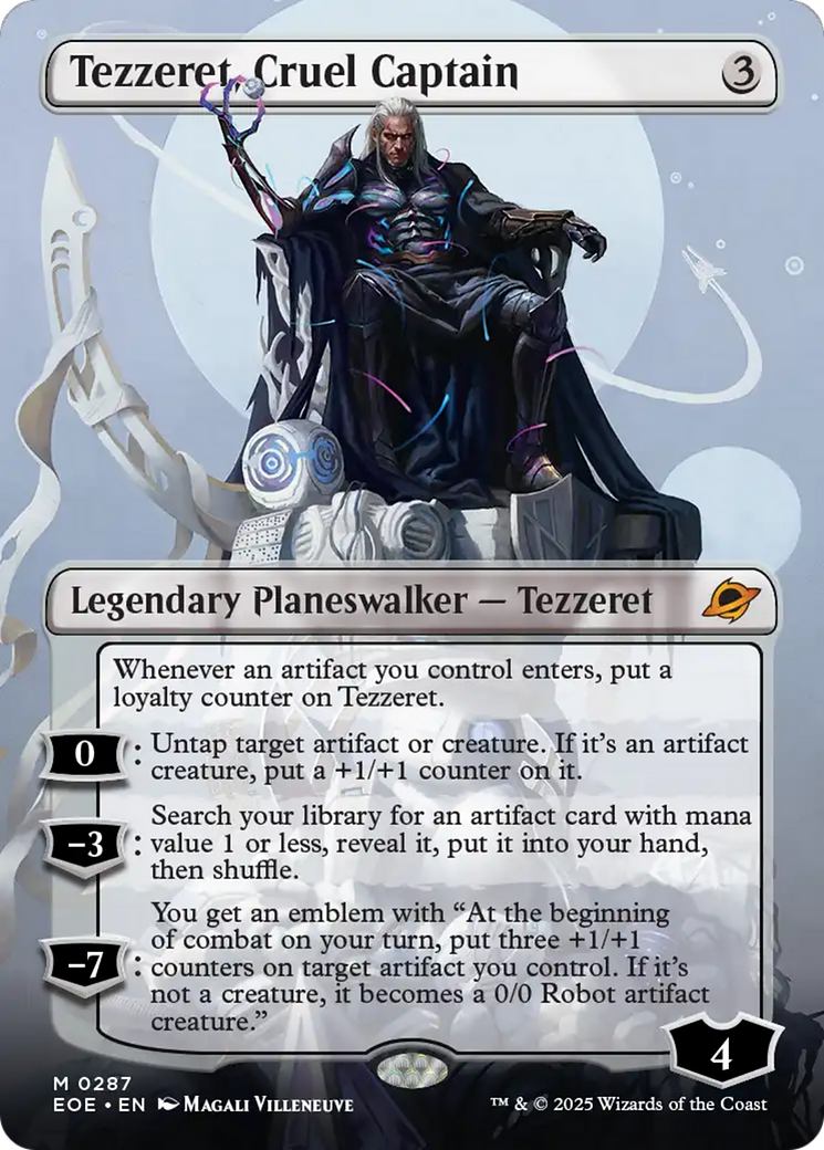 Tezzeret, Cruel Captain (0287) (Borderless) - Foil