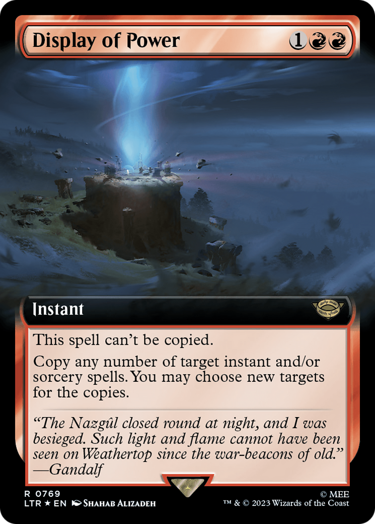 Display of Power (0769) (Extended Art) - Surge Foil