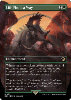 Life Finds a Way (0031) (Borderless) - Foil Emblem
