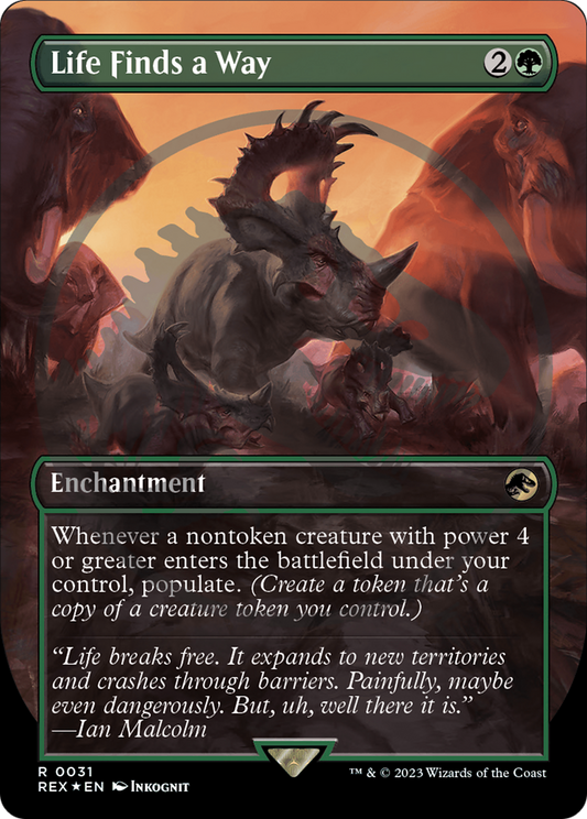 Life Finds a Way (0031) (Borderless) - Foil Emblem