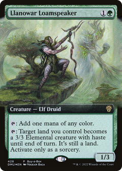 Llanowar Loamspeaker (428) (Buy-a-Box) (Extended Art) - Foil