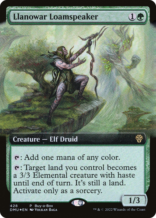 Llanowar Loamspeaker (428) (Buy-a-Box) (Extended Art) - Foil