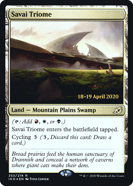 Savai Triome (253) (Prerelease) - Foil