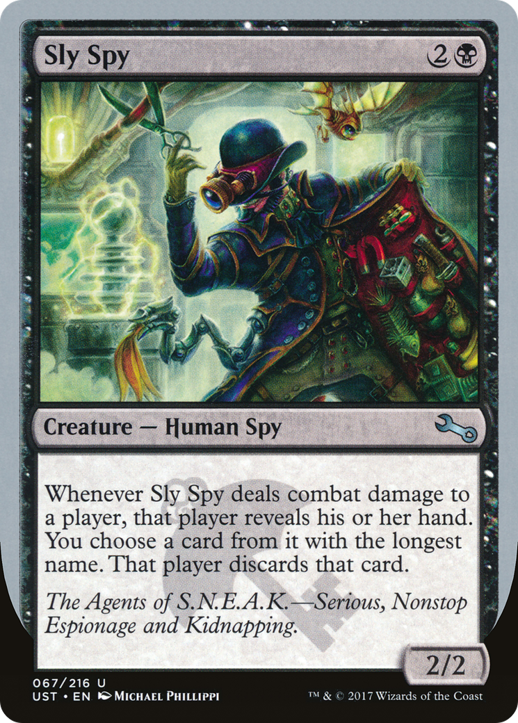 Sly Spy (Serious, Nonstop Espionage and Kidnapping.)