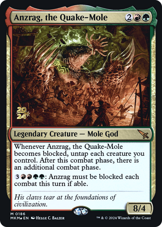 Anzrag, the Quake-Mole (0186) (Prerelease) - Foil