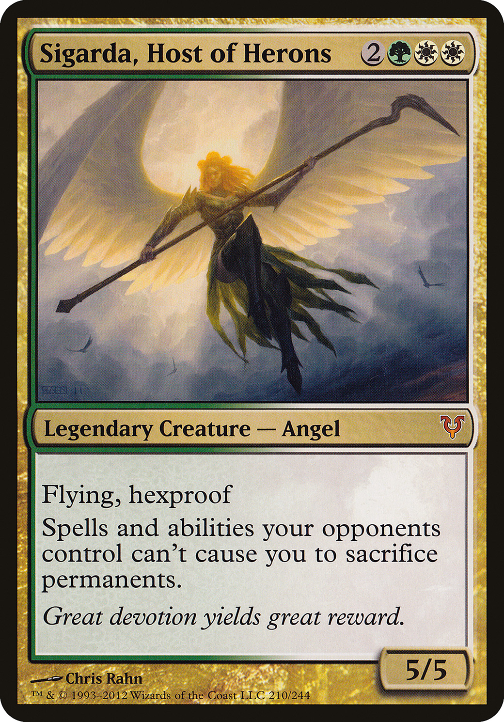 Sigarda, Host of Herons (210) (Oversized) - Foil
