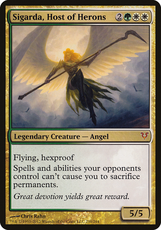 Sigarda, Host of Herons (210) (Oversized) - Foil