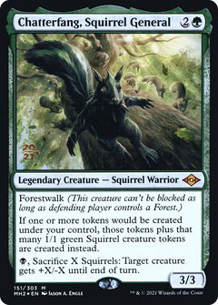 Chatterfang, Squirrel General (151) (Prerelease) - Foil