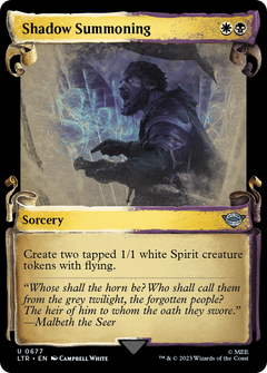 Shadow Summoning (0677) (Showcase) - Silver Foil