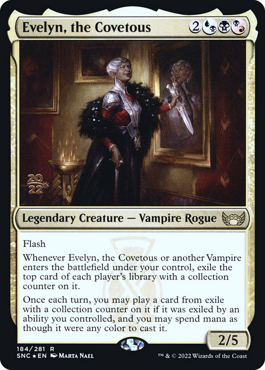 Evelyn, the Covetous (184) (Prerelease) (PSNC) - Foil