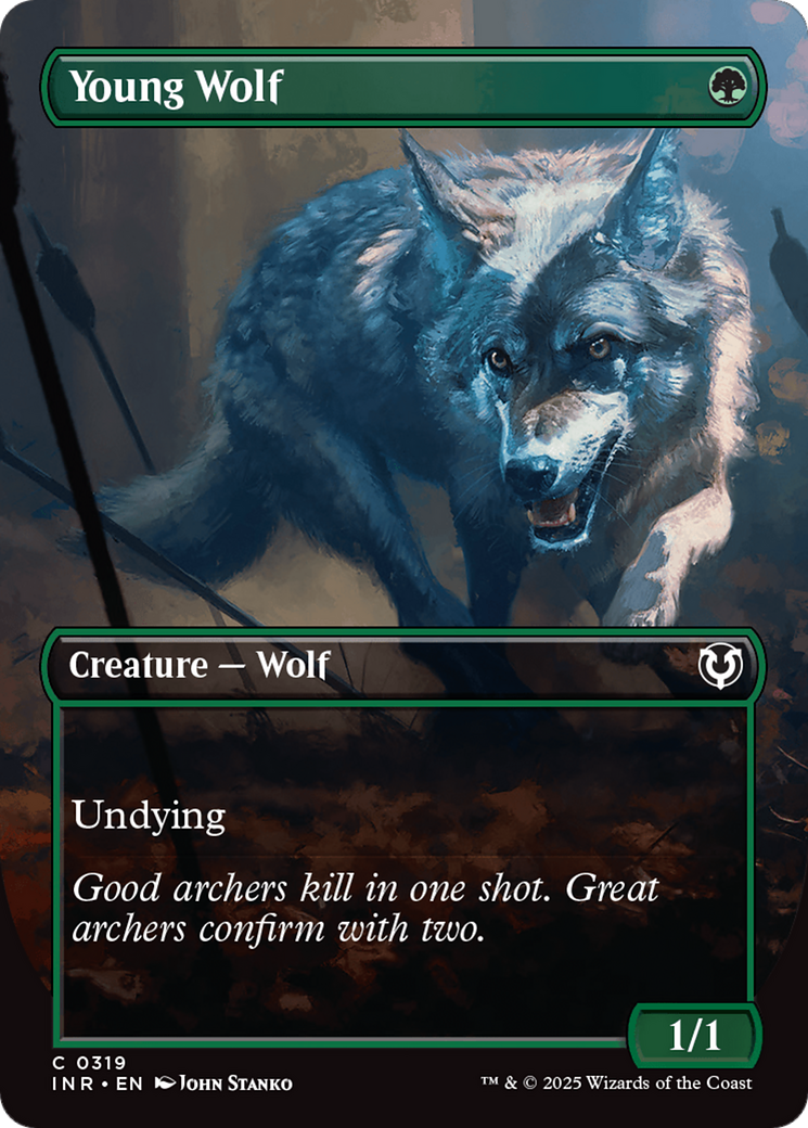 Young Wolf (0319) (Borderless) - Foil