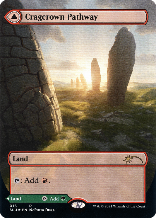 Cragcrown Pathway // Timbercrown Pathway (016) (Borderless) (SLU) - Foil