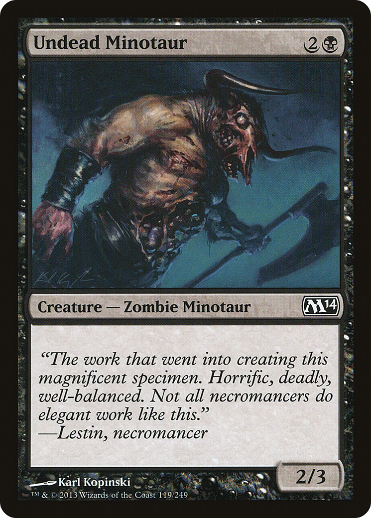 Undead Minotaur - Foil