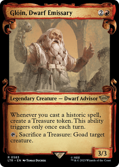 Gloin, Dwarf Emissary (0583) (Showcase) - Silver Foil