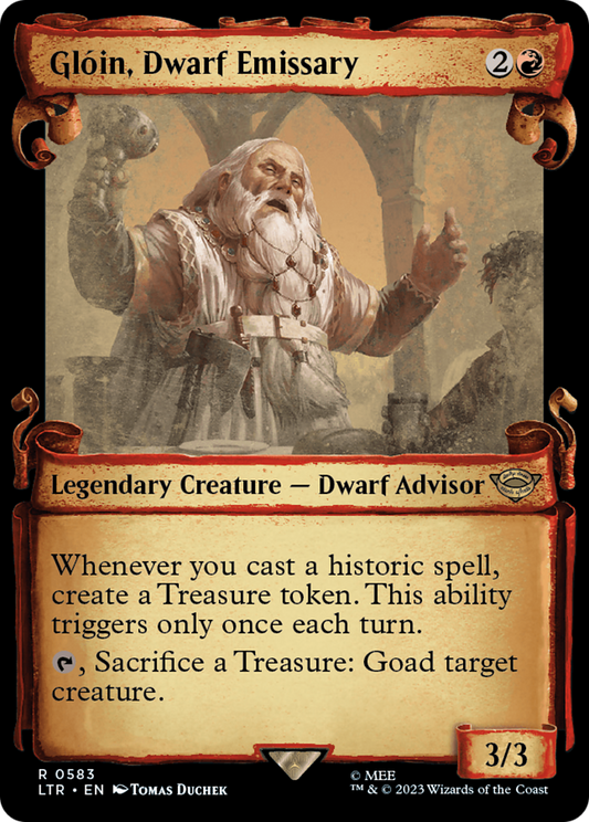 Gloin, Dwarf Emissary (0583) (Showcase) - Silver Foil