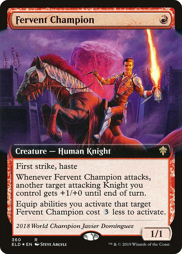 Fervent Champion (360) (Extended Art) - Foil