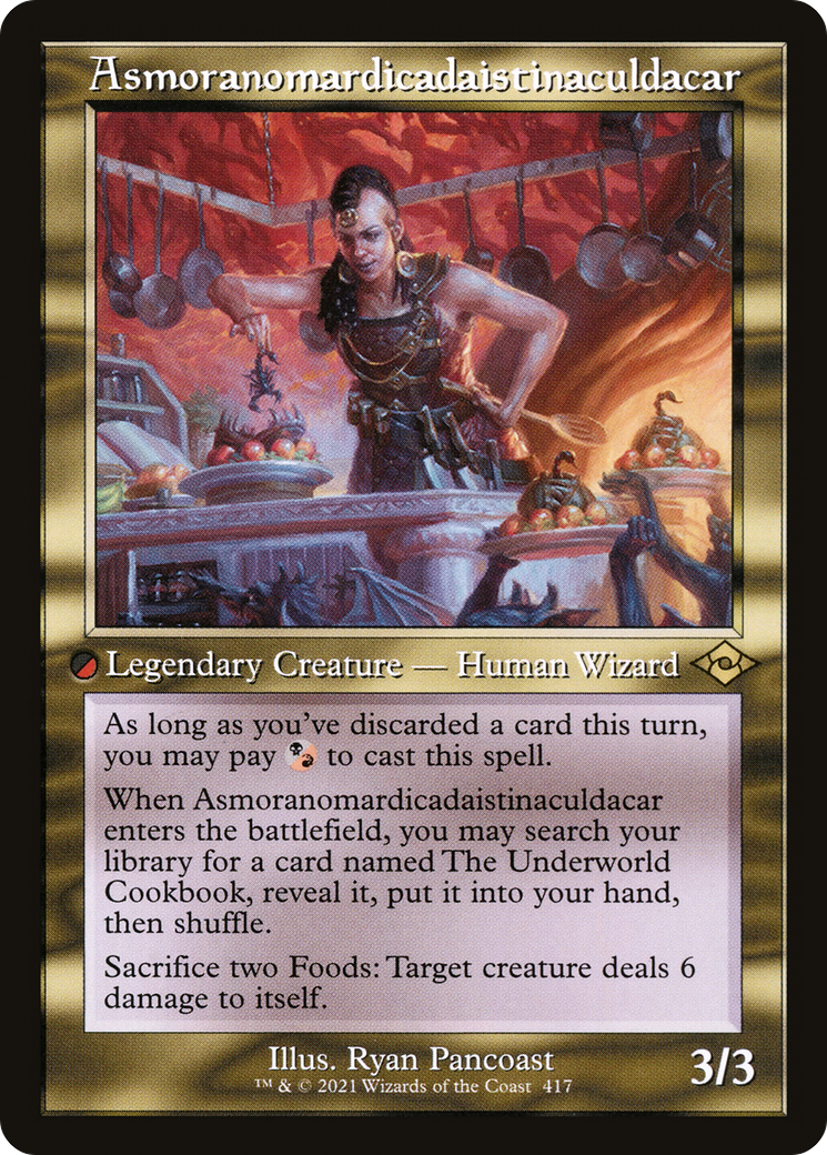 Asmoranomardicadaistinaculdacar (417) (Retro Frame) - Foil Etched
