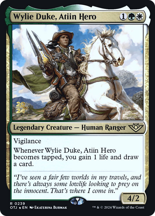 Wylie Duke, Atiin Hero (0239) (Prerelease) - Foil