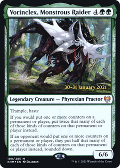 Vorinclex, Monstrous Raider (199) (Prerelease) - Foil