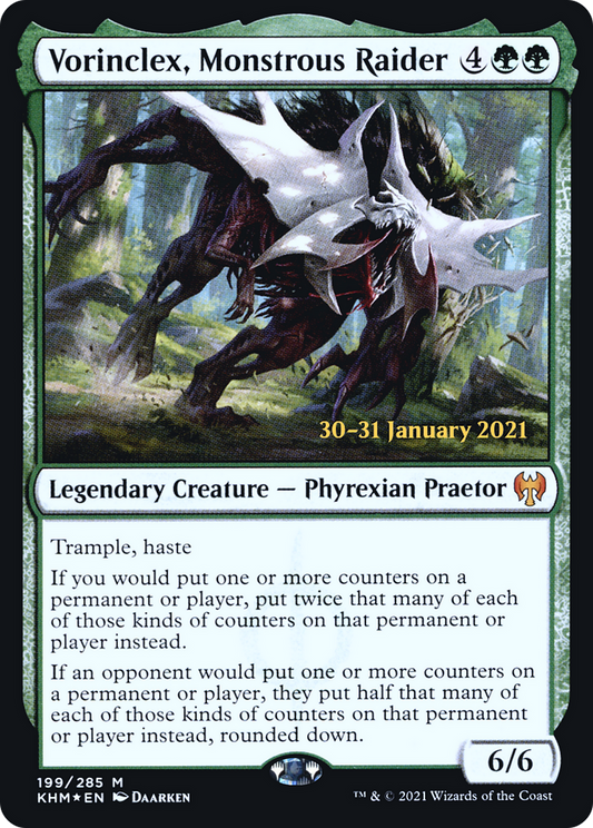 Vorinclex, Monstrous Raider (199) (Prerelease) - Foil