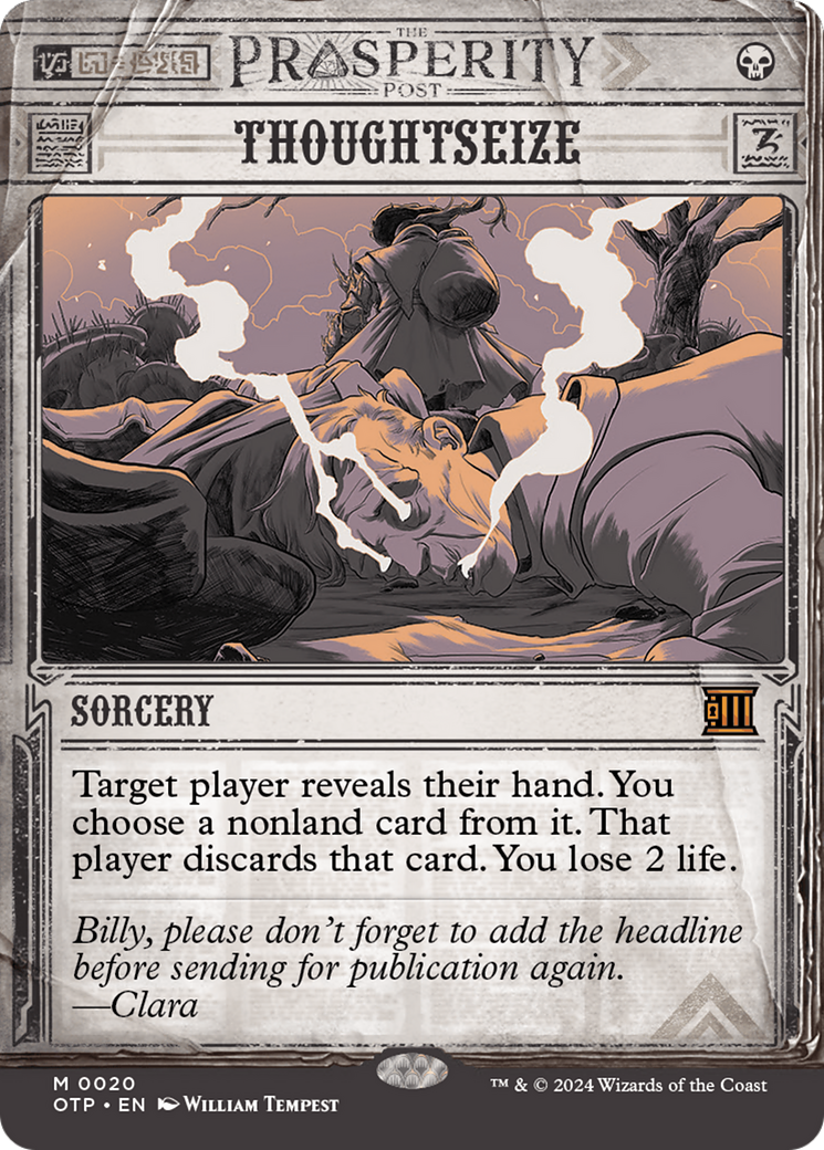 Thoughtseize (0020) (Showcase) - Foil