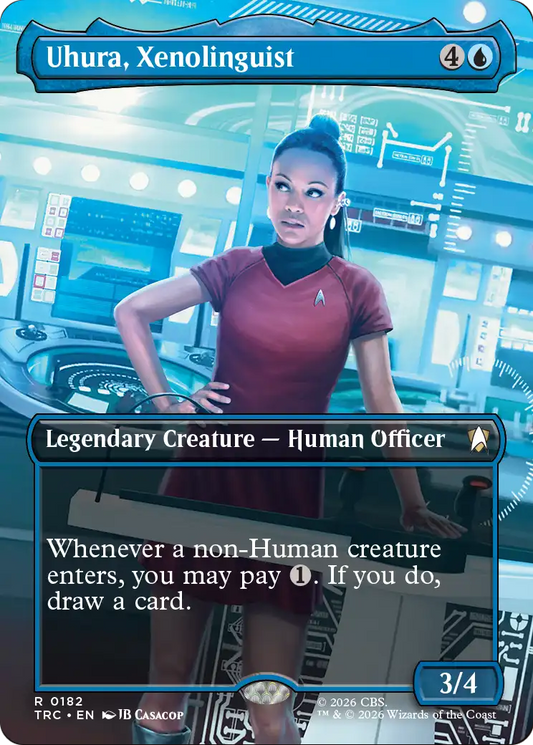 Uhura, Xenolinguist (0182) (Borderless) (TRC)
