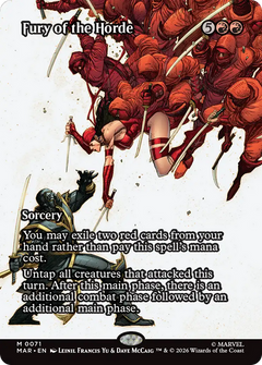 Fury of the Horde (0071) (Borderless) (MAR) - Foil
