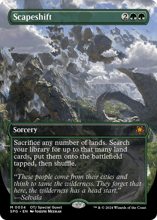 Scapeshift (0034) (Borderless) - Foil