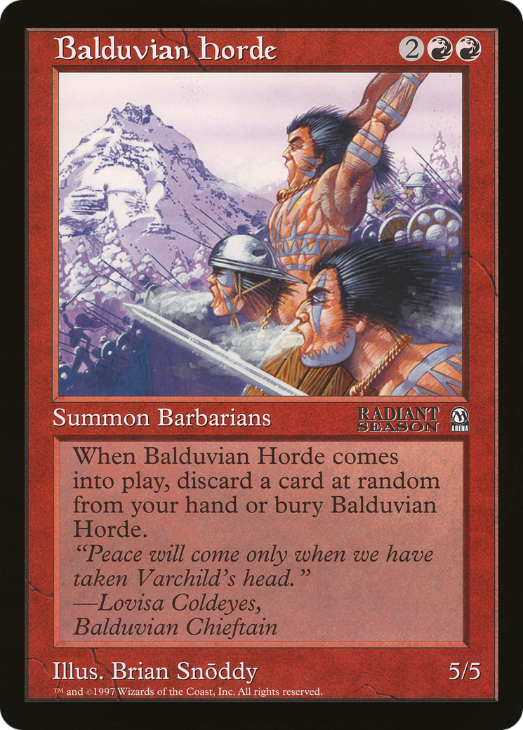 Balduvian Horde (Oversized) (Arena League Promo)
