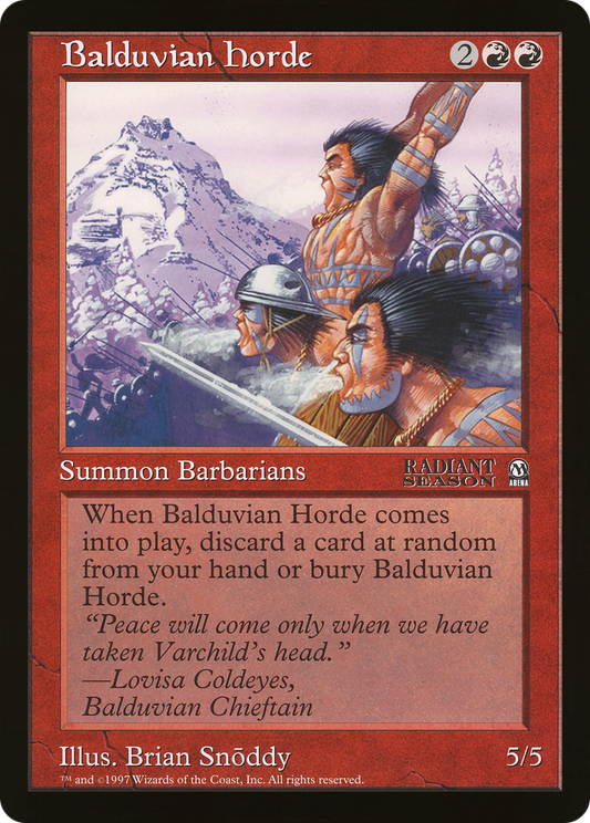 Balduvian Horde (Oversized) (Arena League Promo)