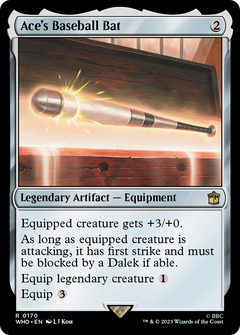 Ace's Baseball Bat (0170) - Foil