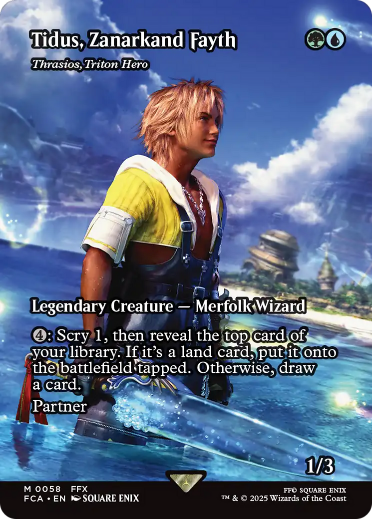 Tidus, Zanarkand Fayth [Thrasios, Triton Hero] (0058) (Showcase) - Foil