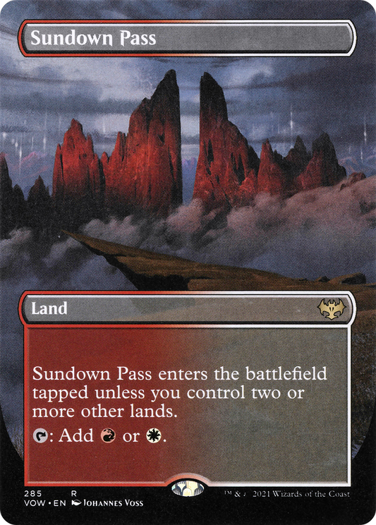 Sundown Pass (285) (Borderless) - Foil