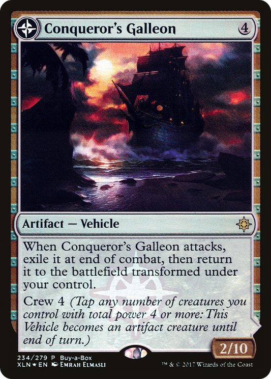 Conqueror's Galleon // Conqueror's Foothold (234) (Buy-a-Box) (PXTC) - Foil