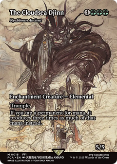 The Cloudsea Djinn [Nyxbloom Ancient] (0016) (Showcase) - Foil