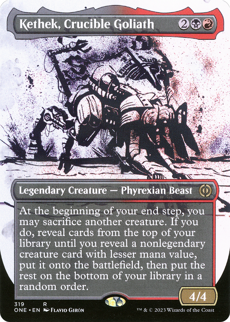 Kethek, Crucible Goliath (319) (Borderless) (Showcase)