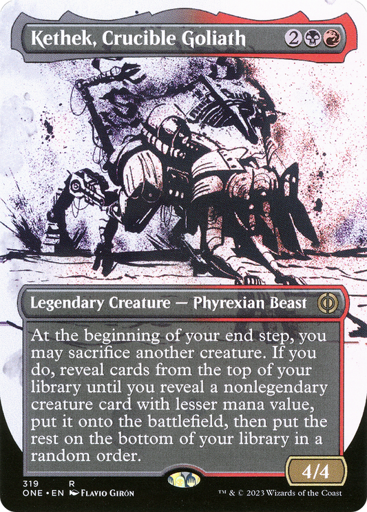 Kethek, Crucible Goliath (319) (Borderless) (Showcase) - Foil