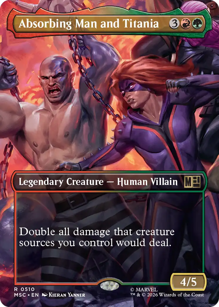 Absorbing Man and Titania (0510) (Borderless) (MSC) - Foil