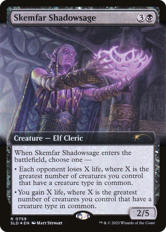 Skemfar Shadowsage (0759) (Extended Art) - Foil