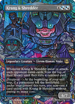 Krang & Shredder (0201) (Borderless) (TMT) - Foil