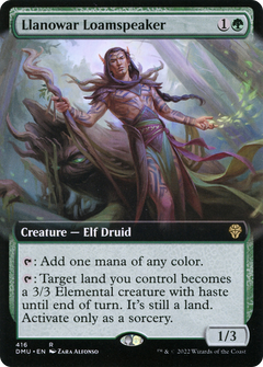 Llanowar Loamspeaker (416) (Extended Art) - Foil