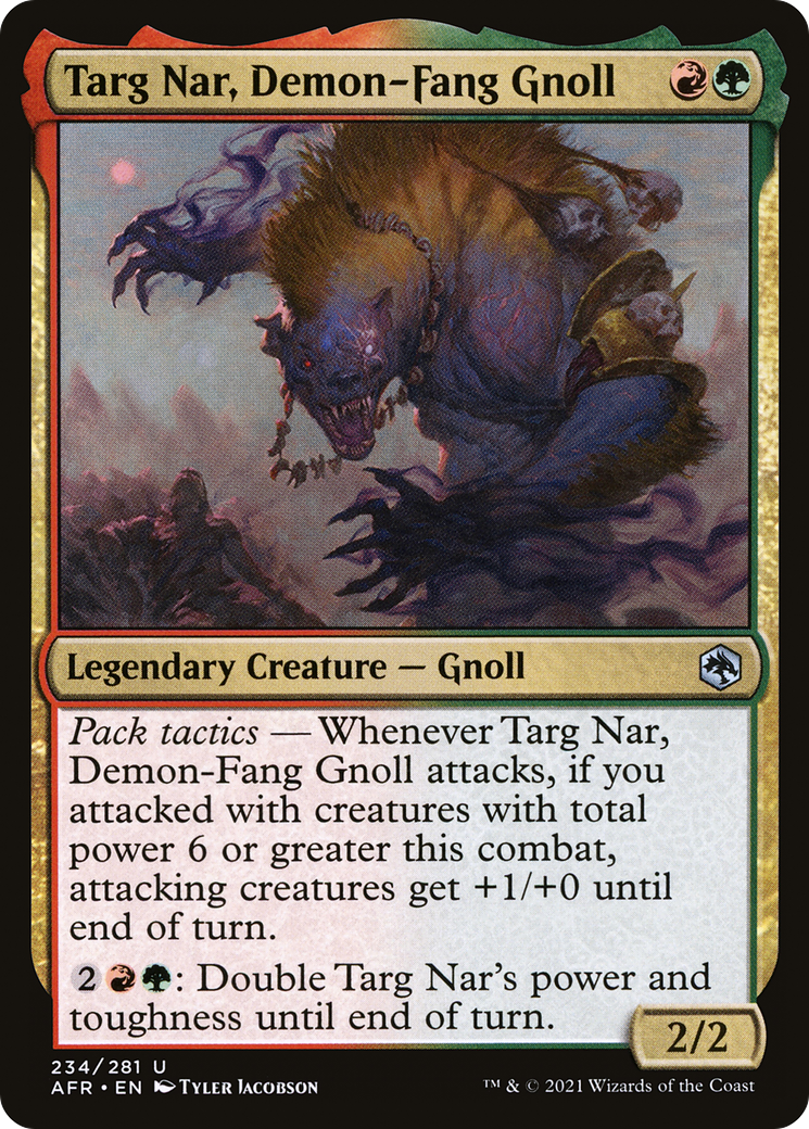 Targ Nar, Demon-Fang Gnoll - Foil